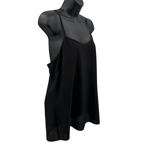 J.Crew Tank Top WMNS 4 Black Racerback Cami Adjustable Strap Scoop Neck Pullover - Picture 3 of 6
